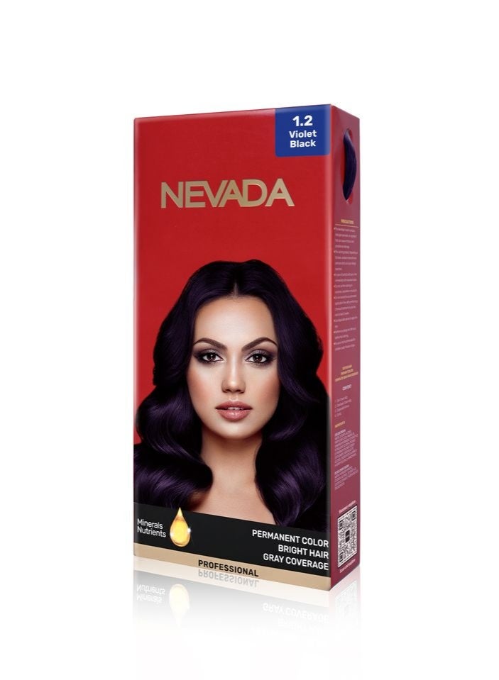 Nevada Women's Hair Dye 1.2(Violet Black)